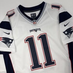 Nike Julian Edelman Youth Medium New England Patriots #11 On Field Game Jersey